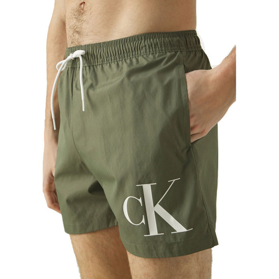 Calvin Klein Ανδρικό μαγιό Medium Drawstring Swim Shorts - CK Monogram